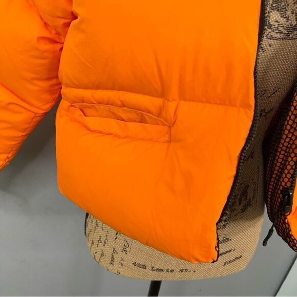 Sz S Connor McKnight ORANGE Reversible Quilted & Mesh Down Jacket NWOT$1275 MSRP - Picture 12 of 16